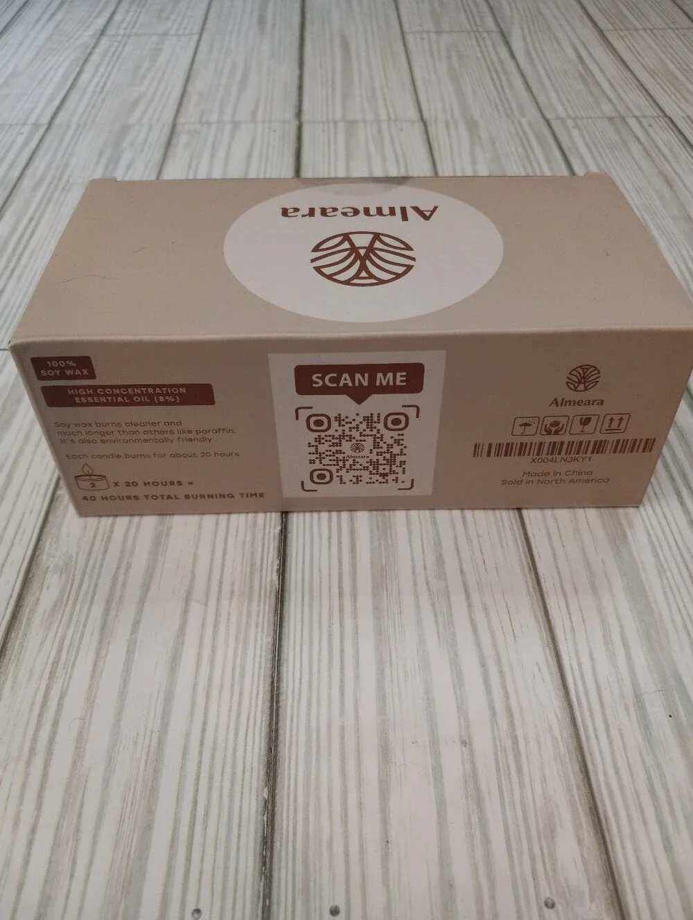 Almeara Space Cleansing Kit Soy Wax Candle Combo Rose & White Sage